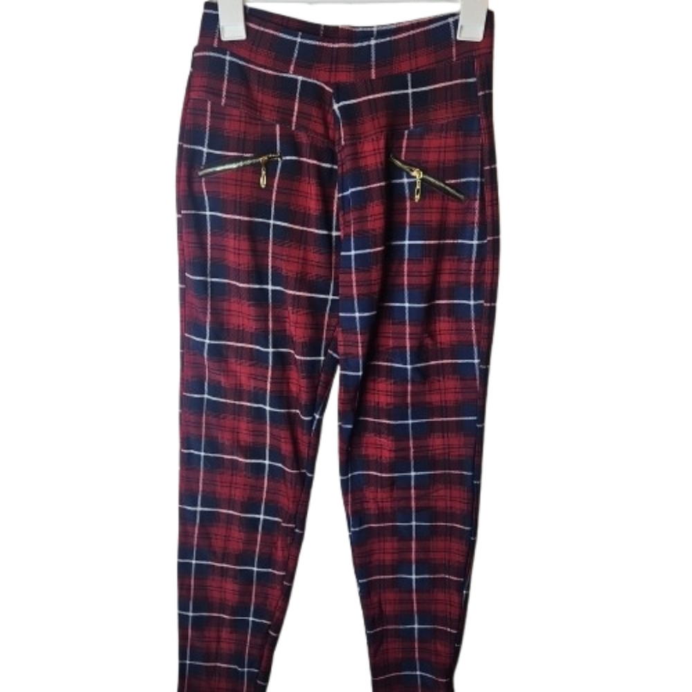🎁 Plait Jogger Waist Ankle Red And Blue Buttery Smooth Modish Terry Inside L/XL